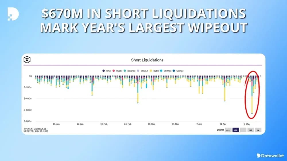 $670M in short liquidations mark year's largest wipeout