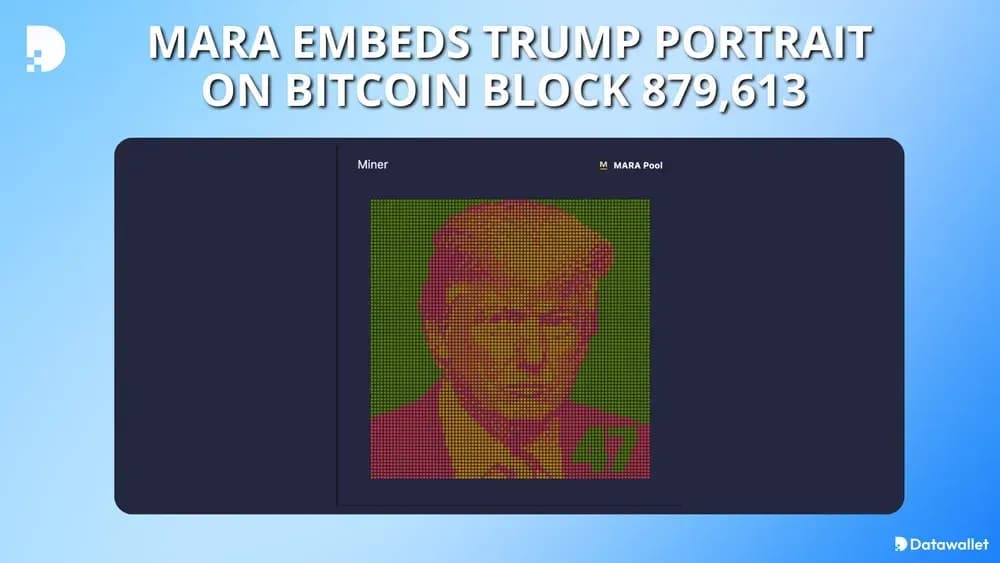 MARA Embeds Trump Portrait on Bitcoin