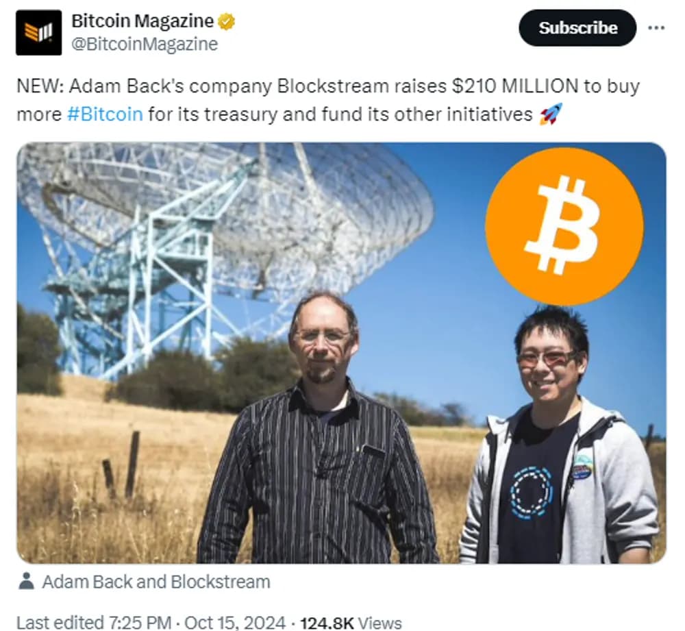 blockstream secures 210m funding