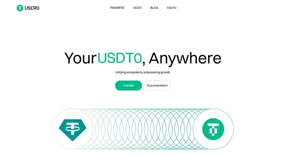 USDT0 Website
