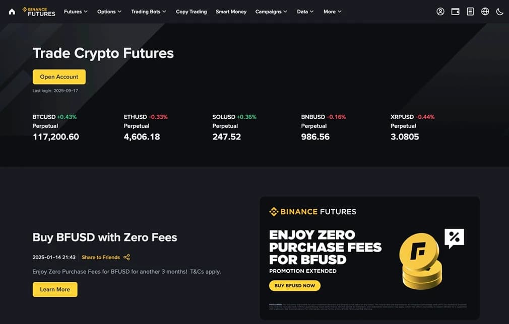 Binance Futures.