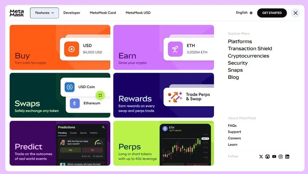 MetaMask Features