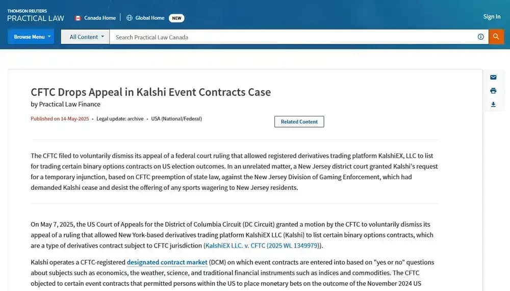 Kalshi gewinnt Kalshi gegen CFTC