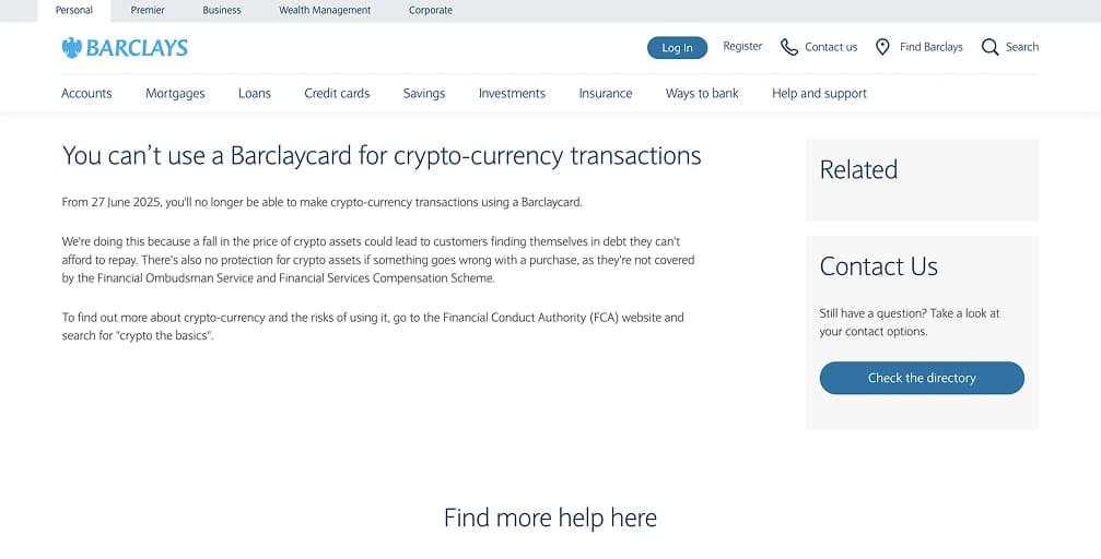 Credit Card Policies for Buying Cryptocurrency