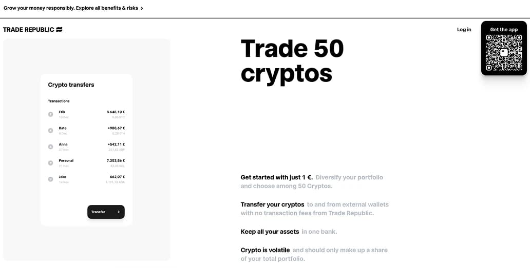 Compra Bitcoin  Trade Republic