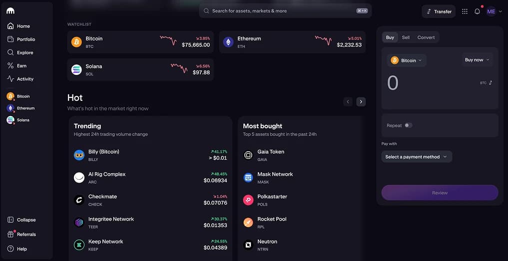 Compra criptomonedas con una Trade Republic