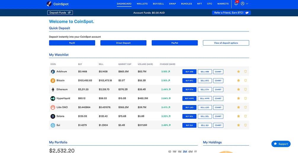 اشترِ العملات المشفرة مع Suncorp
