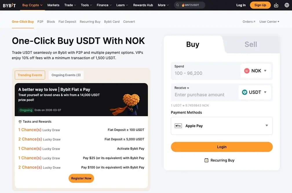 Buy Crypto with SpareBank 1