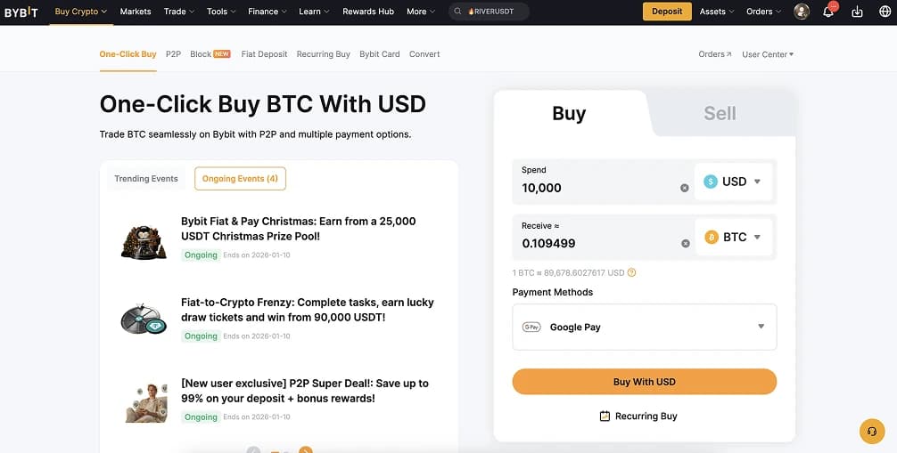 Compra criptomonedas con Google Pay