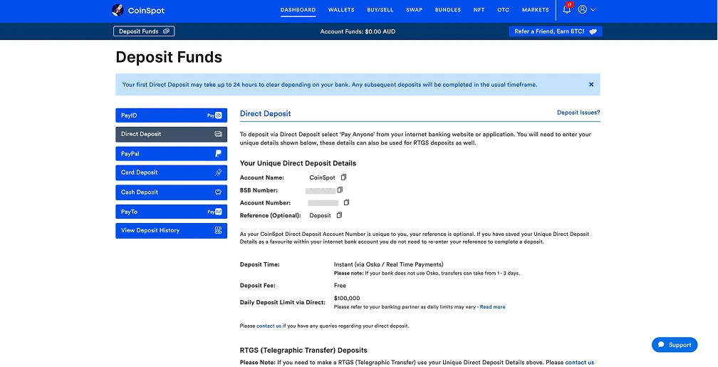اشترِ العملات المشفرة عبر ANZ