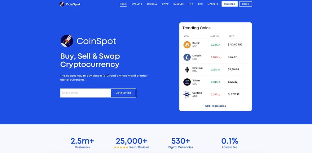 Quels sont les frais de transaction CoinSpot?