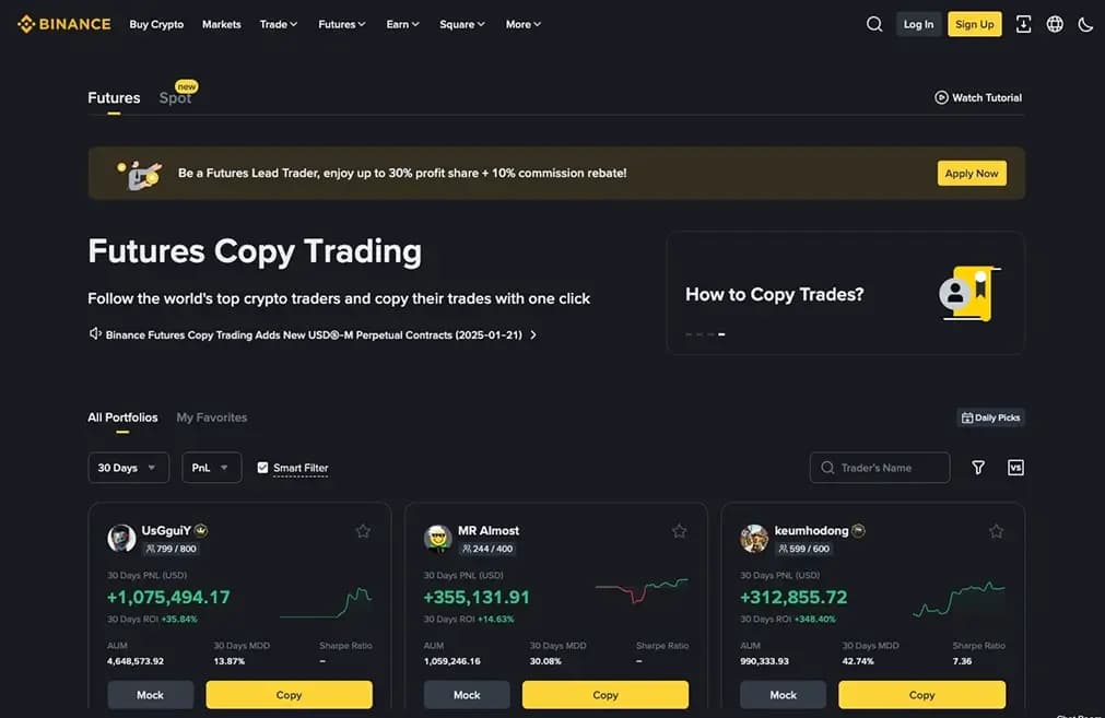 Copy TradingBinance .