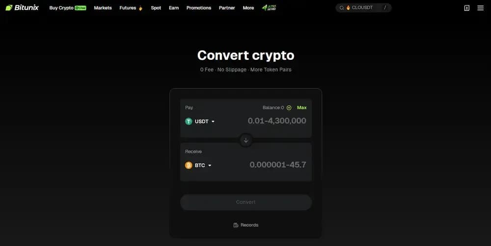Bitunix Spot