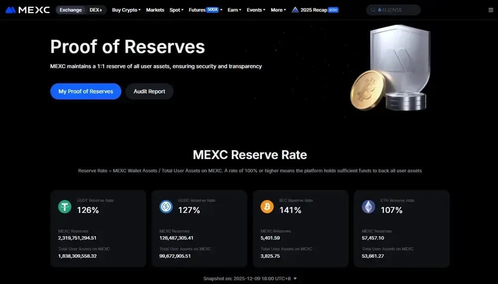 MEXC Proof of Reserves