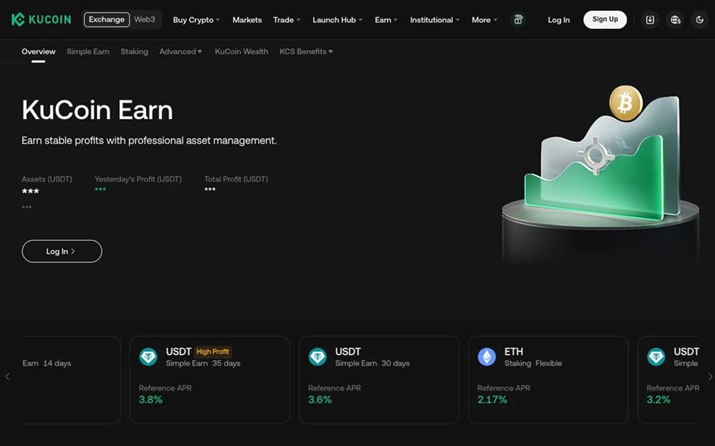 KuCoin Earn.