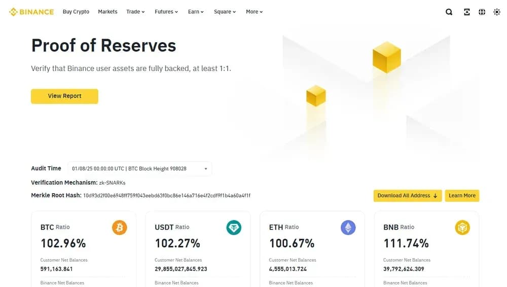 Binance Proof of Reserves