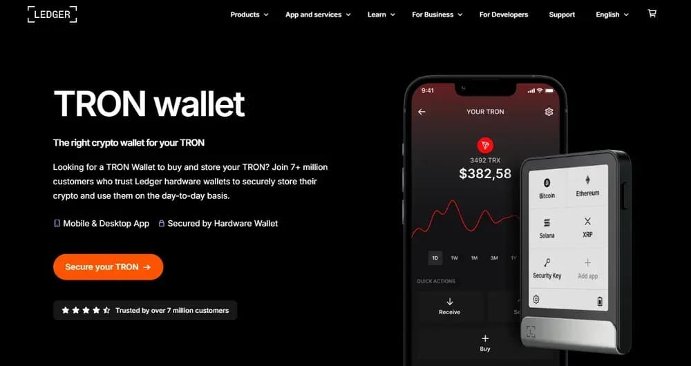 walletledger nano para tron
