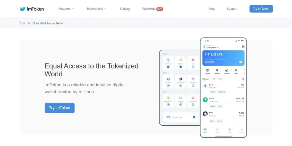 wallet ImToken para tron