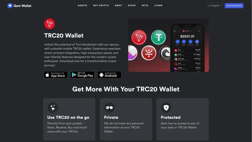 wallet Gem wallet  trc20