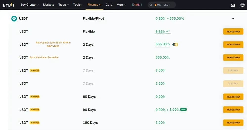 bybit tether usdt yields