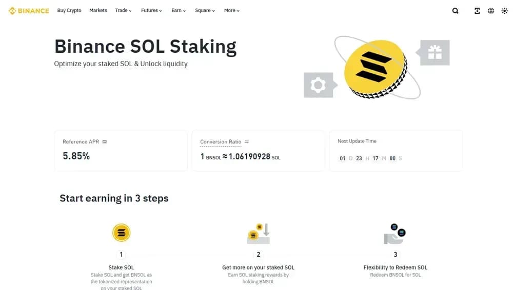 Binance Solana Staking