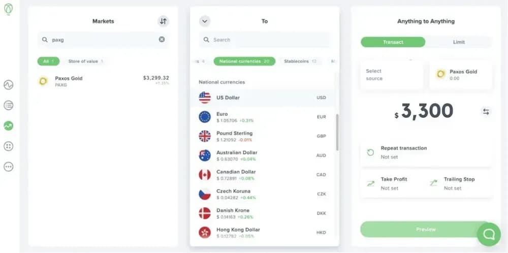 كيفية شراء العملات المشفرة المدعومة بالذهب باستخدام Uphold