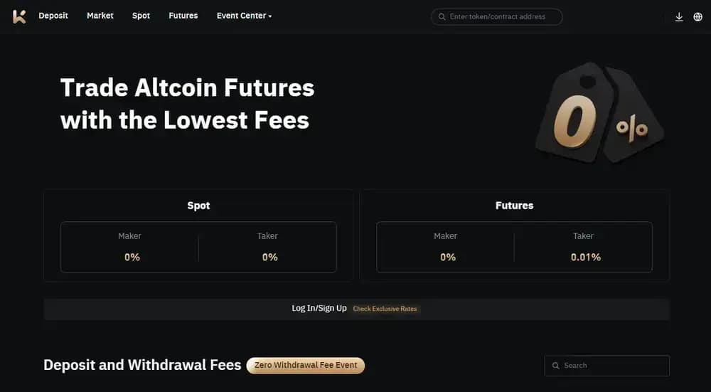 KCEX : une plateforme d'échange KCEX frais
