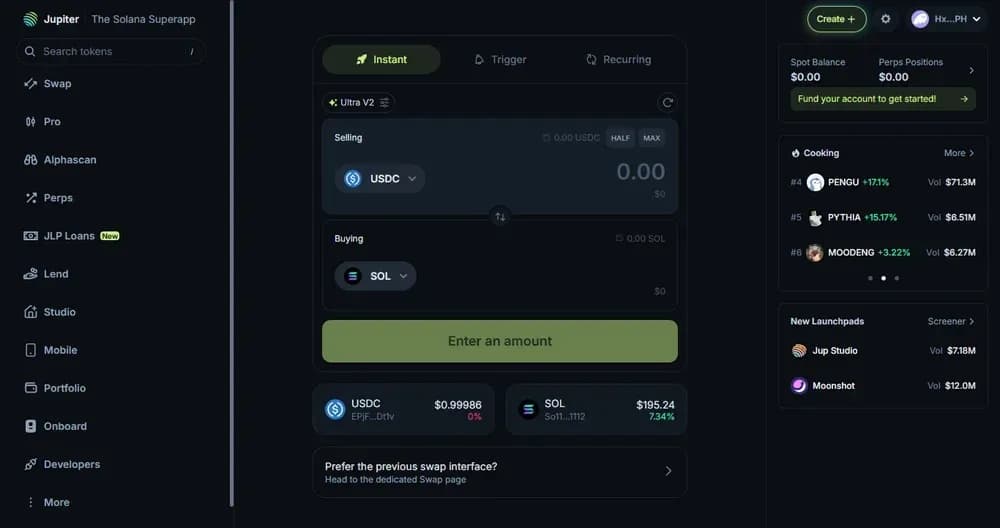 Jupiter Solana DEX