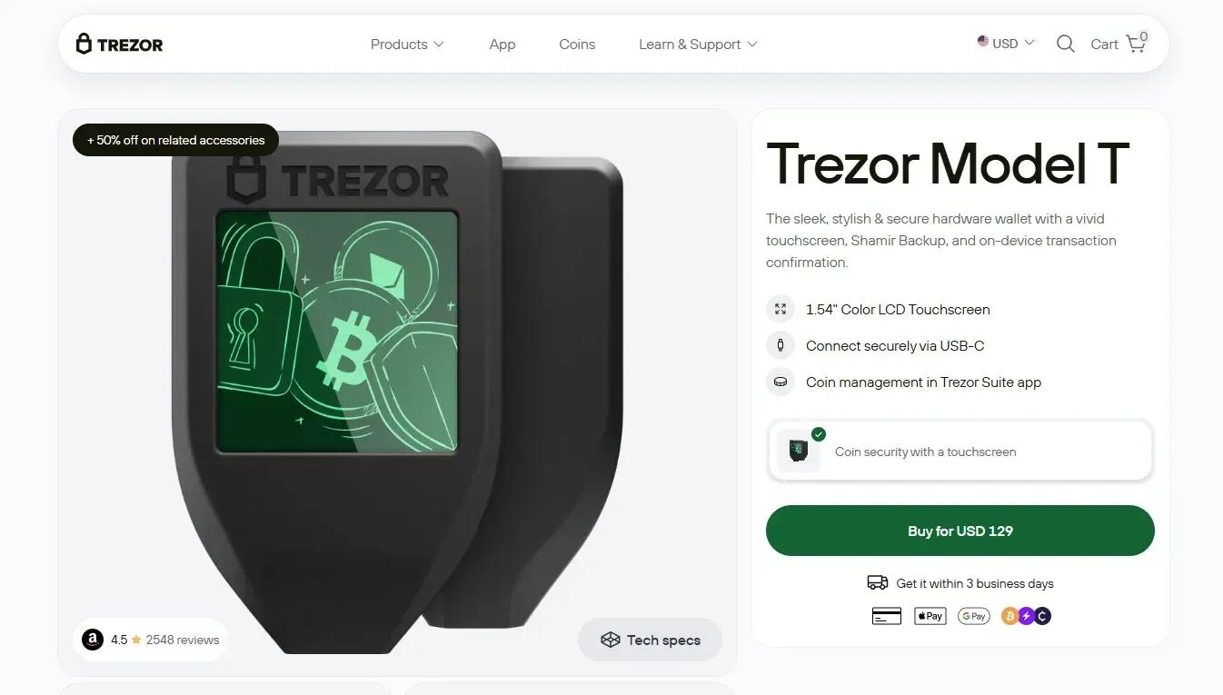 Trezor T