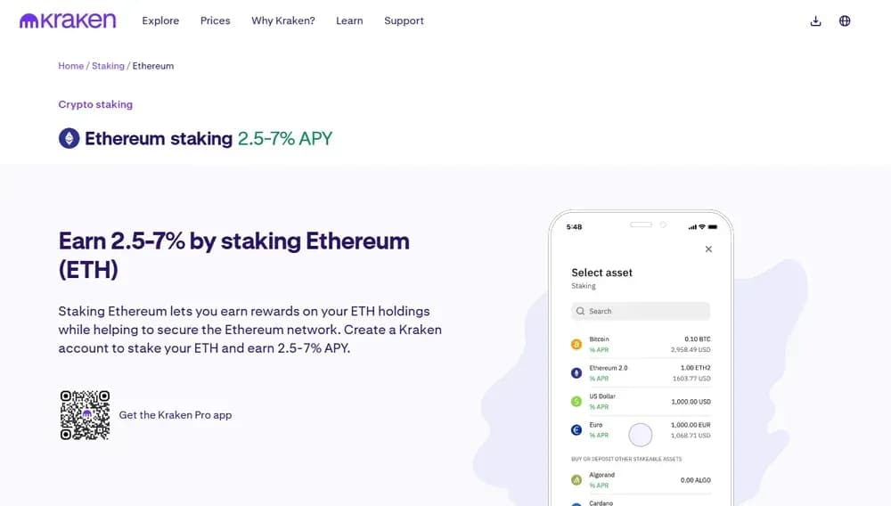 Kraken Staking ETH
