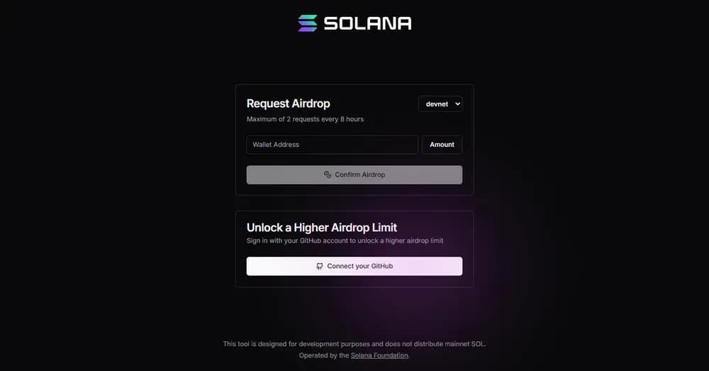 Solana Devnet Faucet
