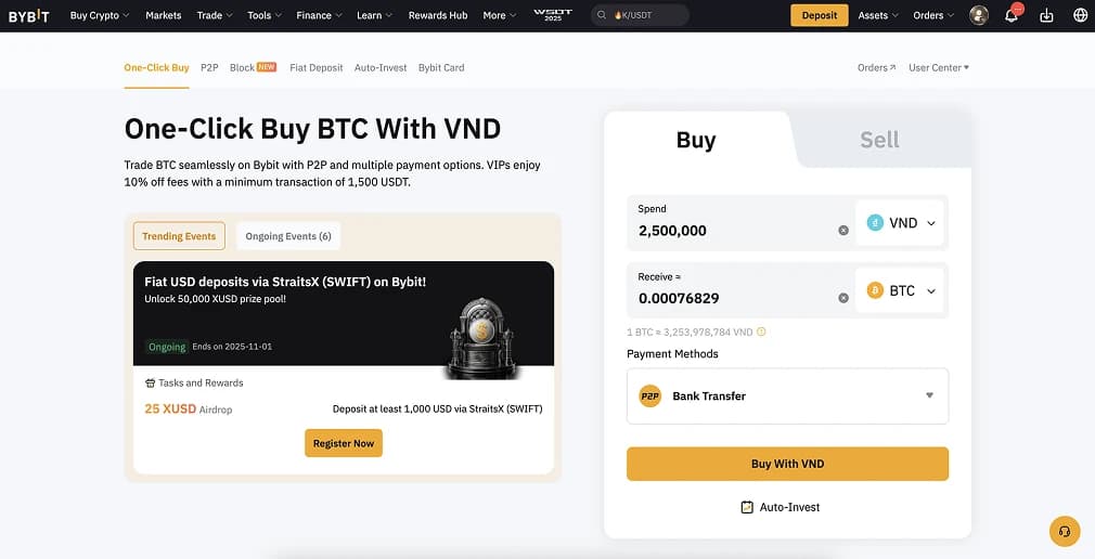 1. Bybit  La plateforme d'échange la plus fiable au Vietnam