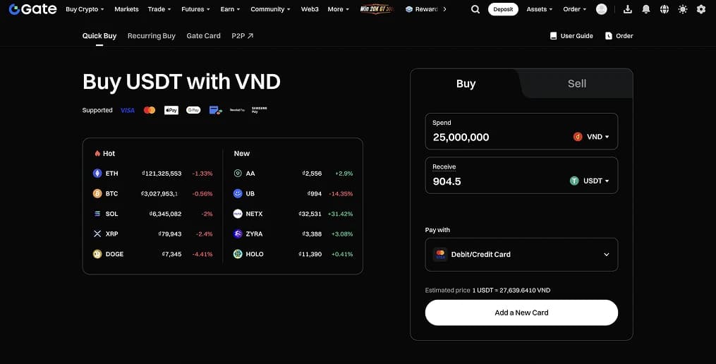 4. Gate  La meilleure plateforme d'échange pour les traders d'altcoins au Vietnam