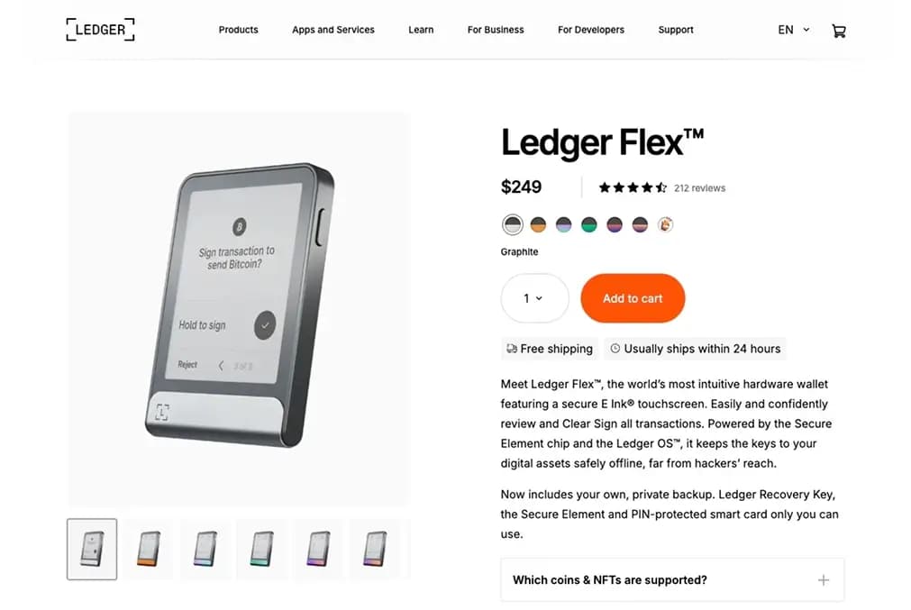 Ledger Flex.