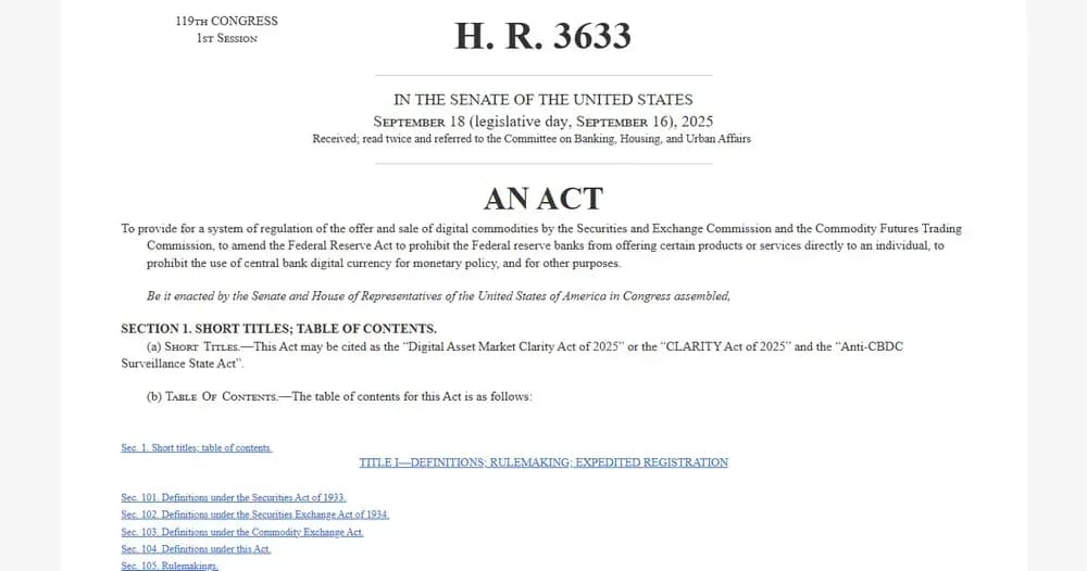 Clarity Act . R. 3633)
