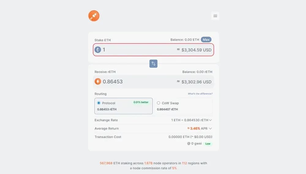 RocketPool: Staking de activos líquidos