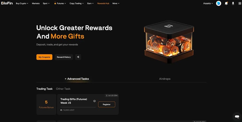 Rewards Hub BloFin