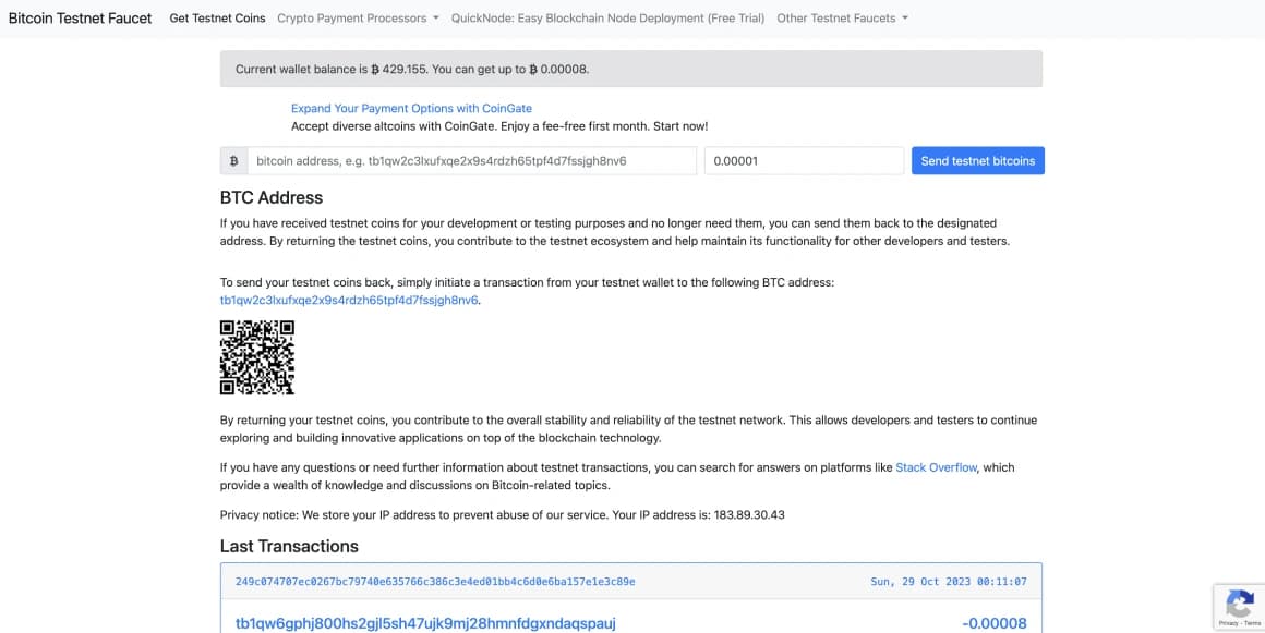 Best Alternative Bitcoin Testnet Faucet