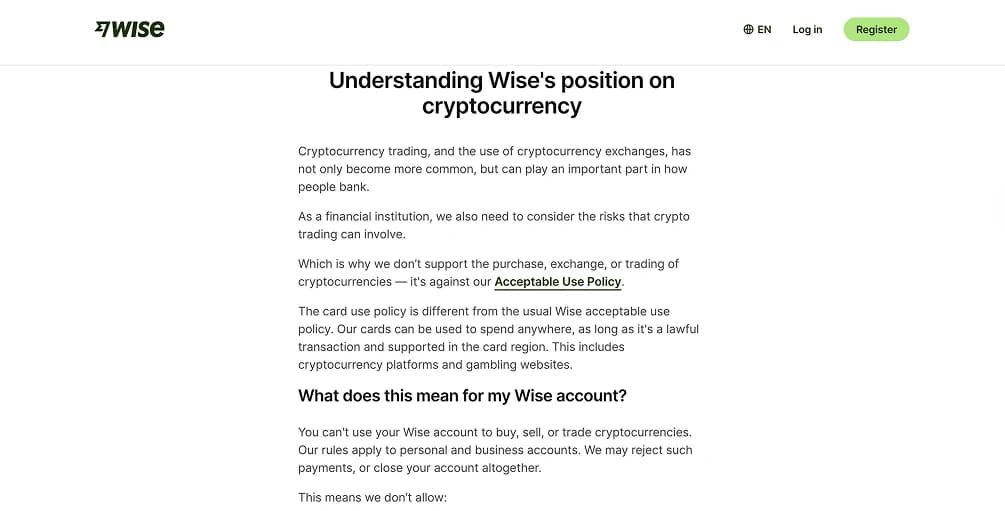 اشترِ USDT  Wise