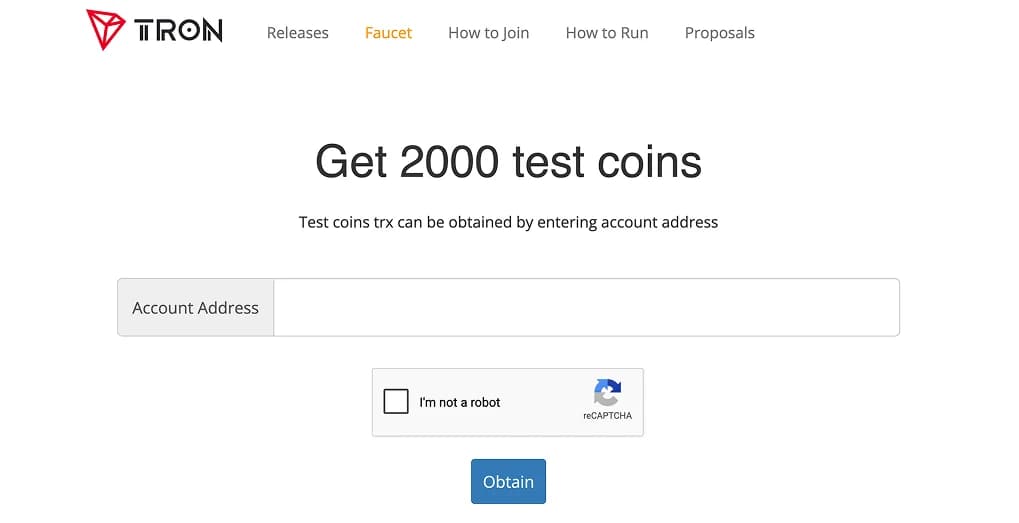 Get Testnet TRX and USDT From the Nile Faucet