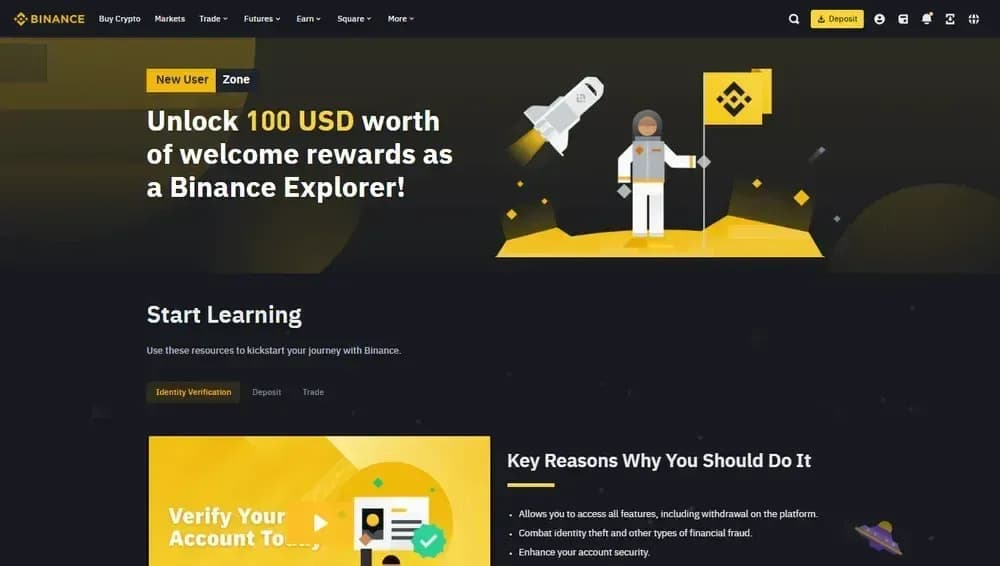 Récompenses Binance