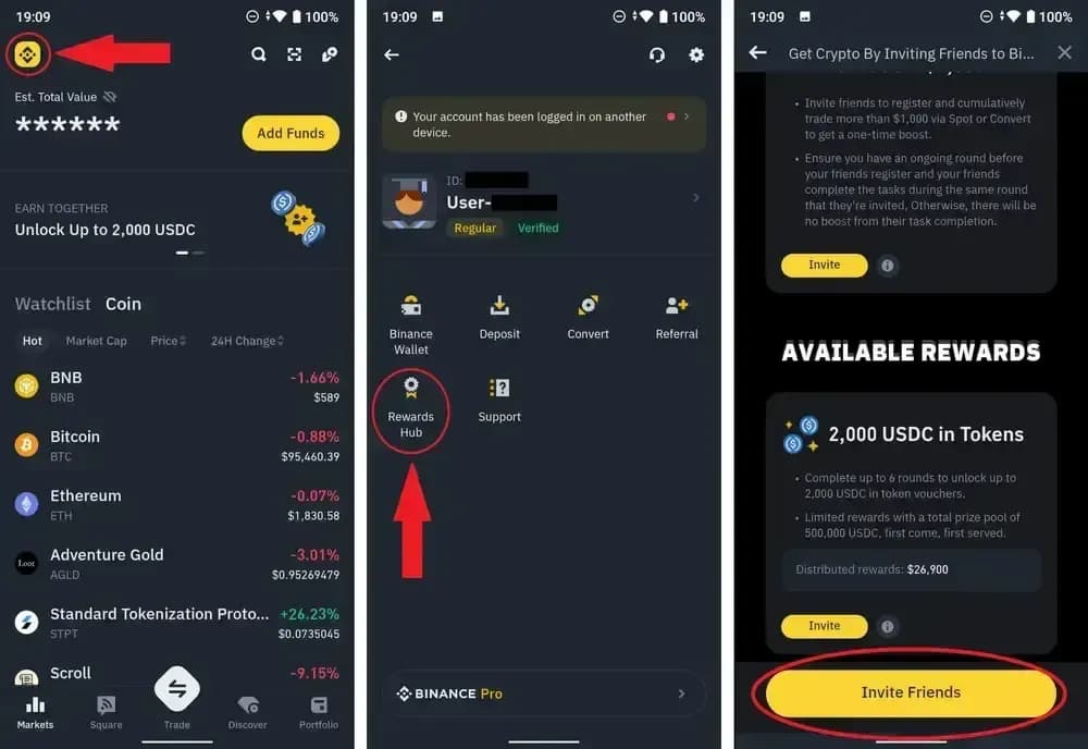 Comment trouver votre Binance dans l'application