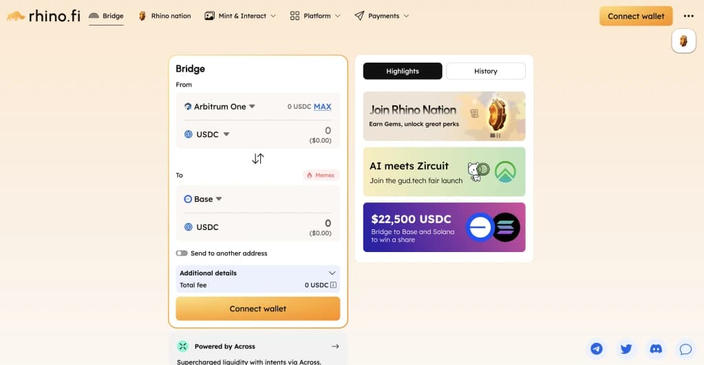 Bridge  Arbitrum  Base