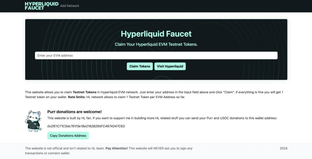 Alternative Hyperliquid Faucets