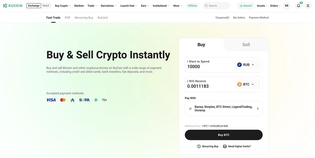 Alternative Crypto Exchanges for Tinkoff Customers