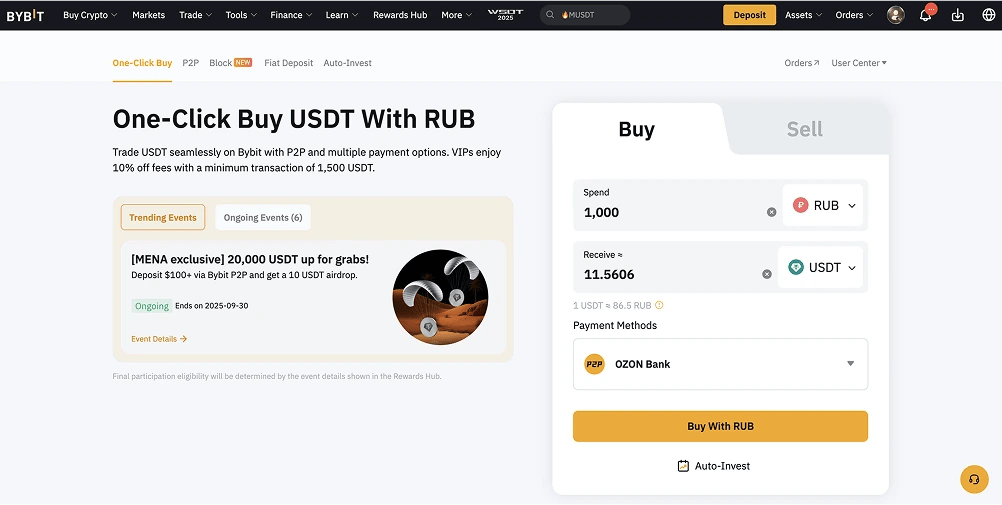 Buy Crypto with Tinkoff