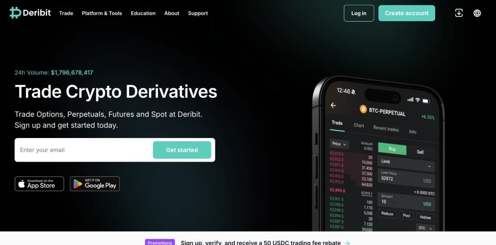 Paesi in cui Deribit