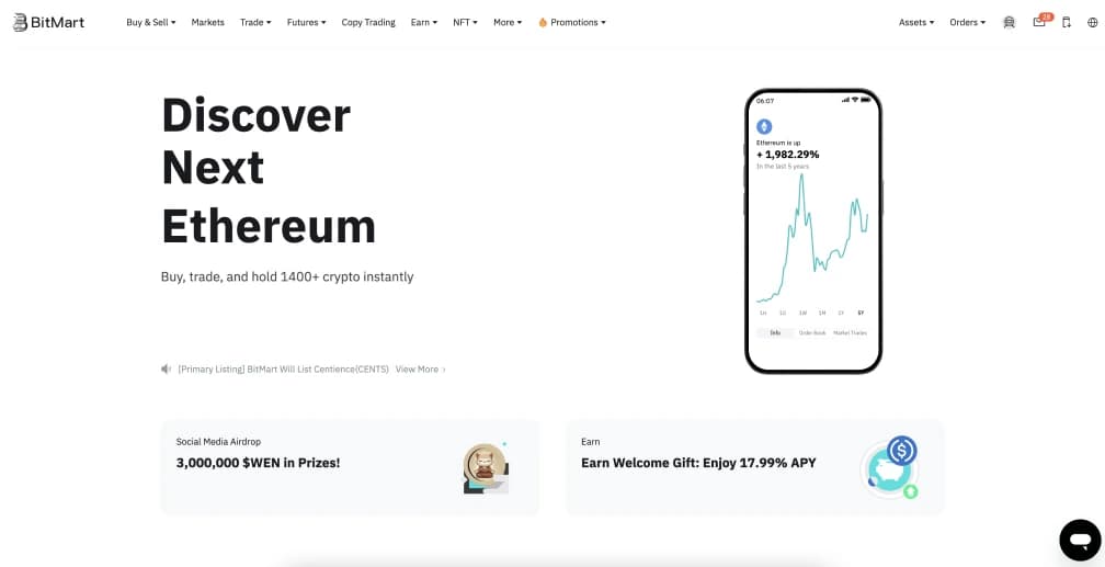 Informazioni su Bitmart