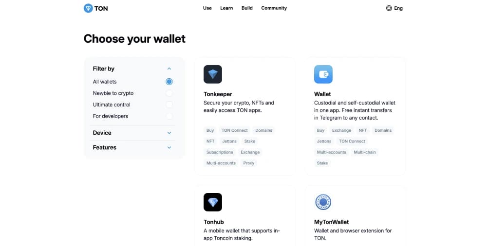 Instala unaWallet a MetaMask para TON Wallet