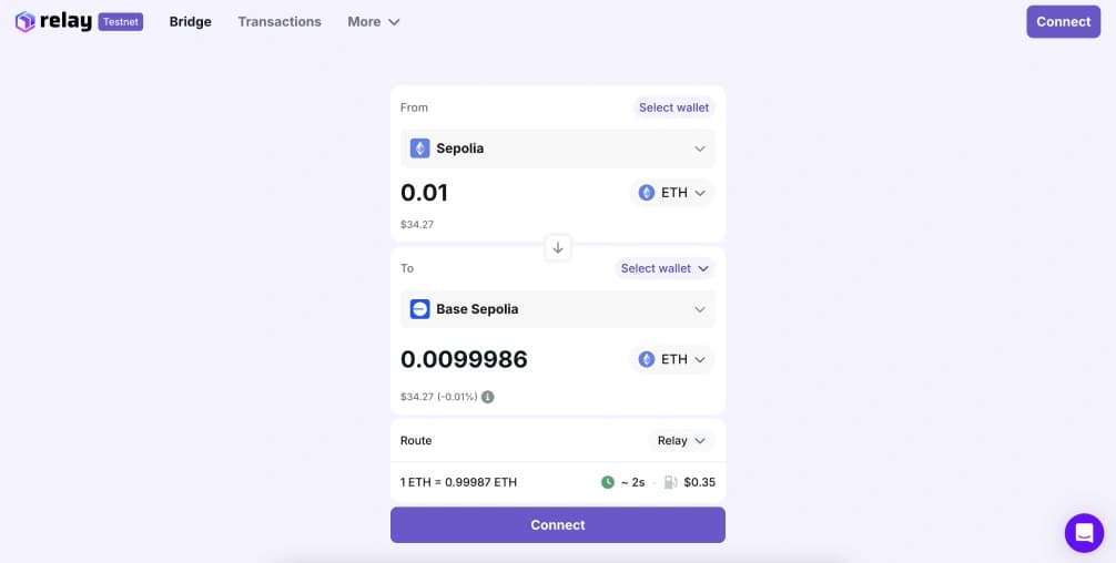 Bridge meilleur Bridge  Sepolia